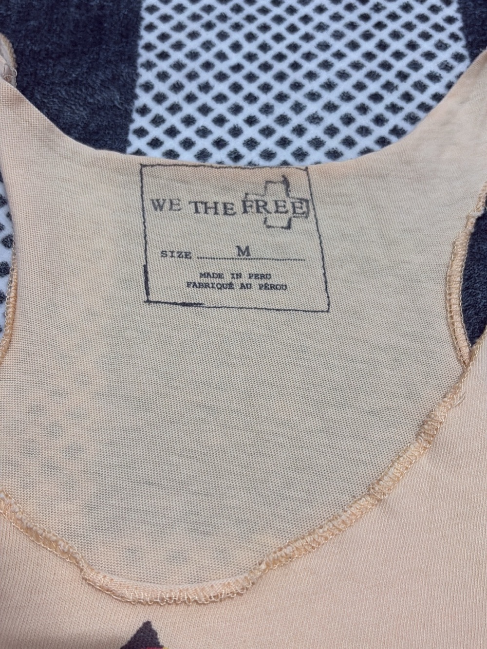 We The Free Peach Tank with Yellow & Red Lion Graphic - Picture 4 of 5